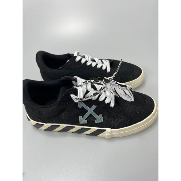 Off-White Vulc Low Eco Canvas Black/Blue Men’s EU 39/US 6 $305 - Picture 3 of 8